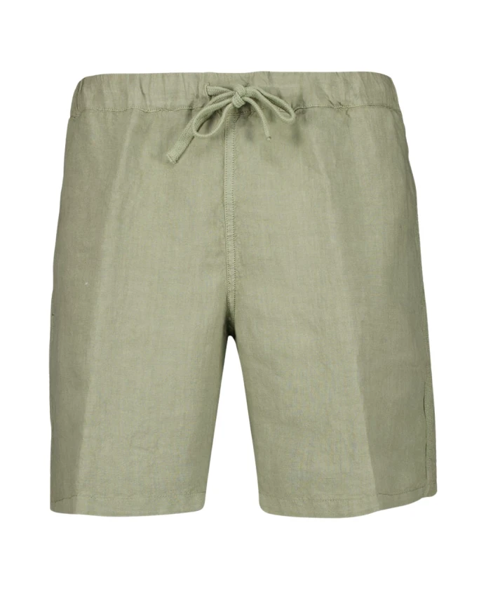 Льняные шорты-бермуды цвета кактуса 120% Lino, зеленый
Льняные шорты-бермуды цвета кактуса 120% Lino, зеленый