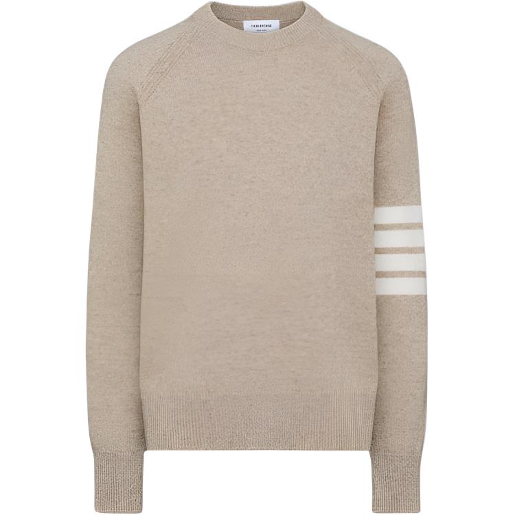 Футболка-поло с четырьмя полосами THOM BROWNE, бежевый
Футболка-поло с четырьмя полосами THOM BROWNE, бежевый