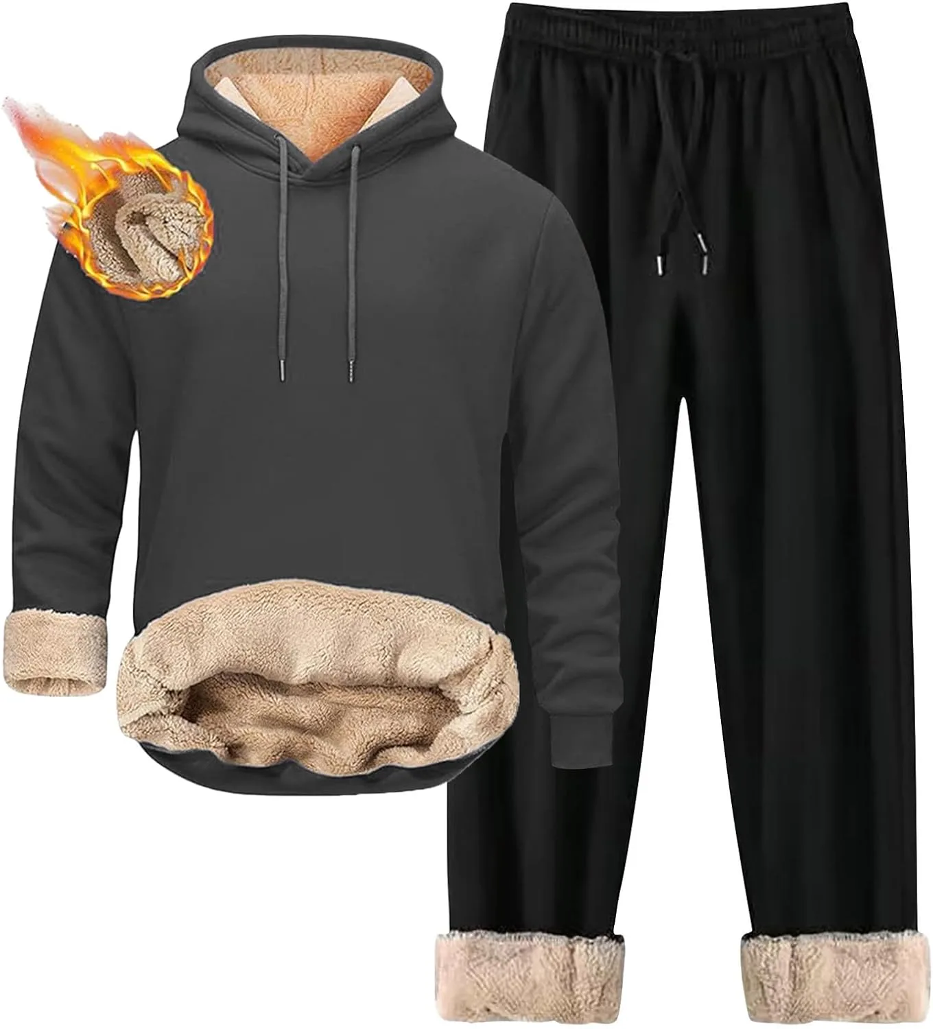 Мужской комплект из толстовки и брюк Sherpa Lined
Мужской комплект из толстовки и брюк Sherpa Lined