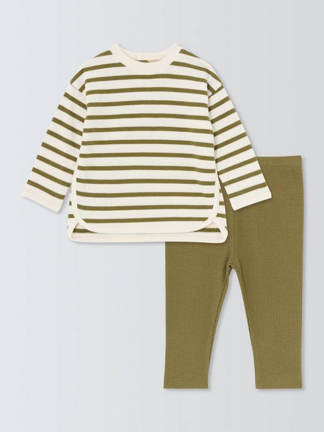 Комплект с длинным рукавом Baby Stripe и ребристыми леггинсами John Lewis, Green
Комплект с длинным рукавом Baby Stripe и ребристыми леггинсами John Lewis, Green