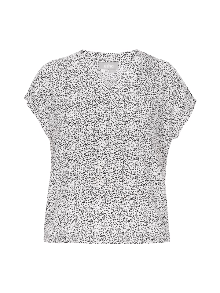 Блузка Usha, цвет white black 
Блузка Usha, цвет white black