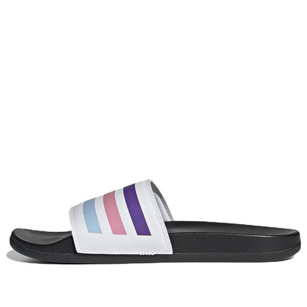 Тапочки adilette comfort sandals 'white purple pink' Adidas, белый 
Тапочки adilette comfort sandals 'white purple pink' Adidas, белый