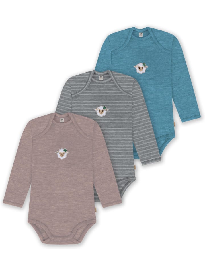 Normani Outdoor Sports Комплект из 3 детских боди из мериносовой шерсти с длинными рукавами, цвет Окленд, синий/серый/розовый
Normani Outdoor Sports Комплект из 3 детских боди из мериносовой шерсти с длинными рукавами, цвет Окленд, синий/серый/розовый