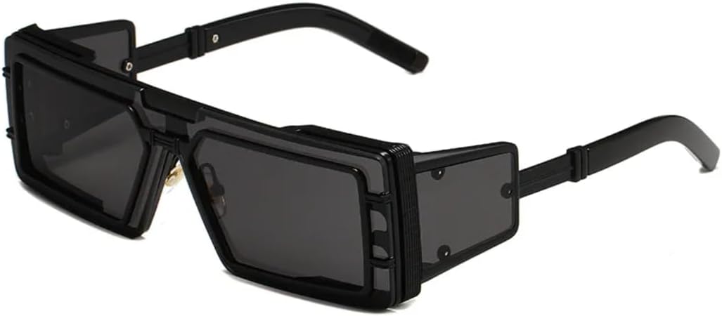 Солнцезащитные очки в стиле стимпанк прямоугольной формы для женщин и мужчин. Популярные винтажные очки класса люкс с защитой от УФ-излучения UV400 HHZZYVY, Black Black
Солнцезащитные очки в стиле стимпанк прямоугольной формы для женщин и мужчин. Популярные винтажные очки класса люкс с защитой от УФ-излучения UV400 HHZZYVY, Black Black