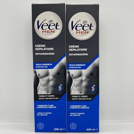 Крем для депиляции для мужчин 200мл, Veet
Крем для депиляции для мужчин 200мл, Veet