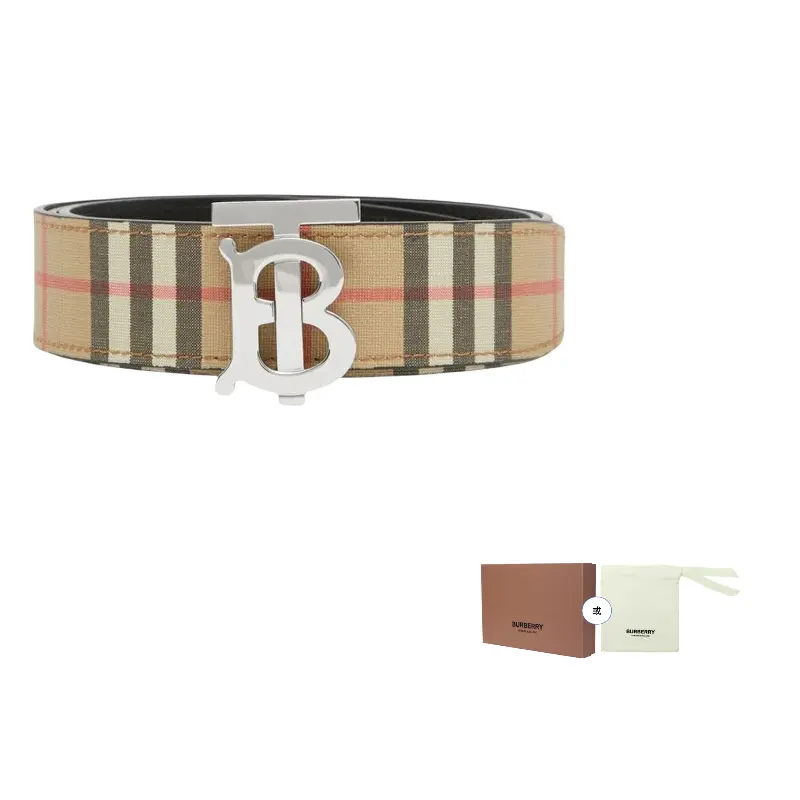 Ремень мужской Burberry с принтом, бежевый / черный
Ремень мужской Burberry с принтом, бежевый / черный