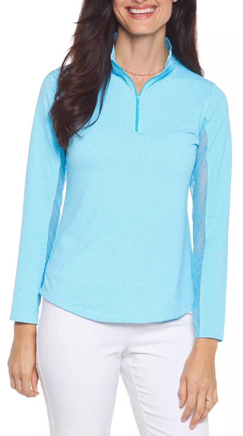 Ibkul Женская рубашка для гольфа с длинным рукавом на молнии и воротником-стойкой
Ibkul Женская рубашка для гольфа с длинным рукавом на молнии и воротником-стойкой