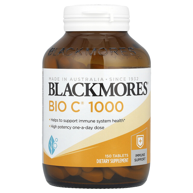 Blackmores, Bio C 1000, 150 таблеток
Blackmores, Bio C 1000, 150 таблеток