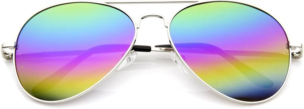 Классические женские солнцезащитные очки-авиаторы в стиле «пилот» с металлической оправой, радужными линзами и защитой от УФ-излучения. Модные и стильные очки Fashion Culture, Silver
Классические женские солнцезащитные очки-авиаторы в стиле «пилот» с металлической оправой, радужными линзами и защитой от УФ-излучения. Модные и стильные очки Fashion Culture, Silver