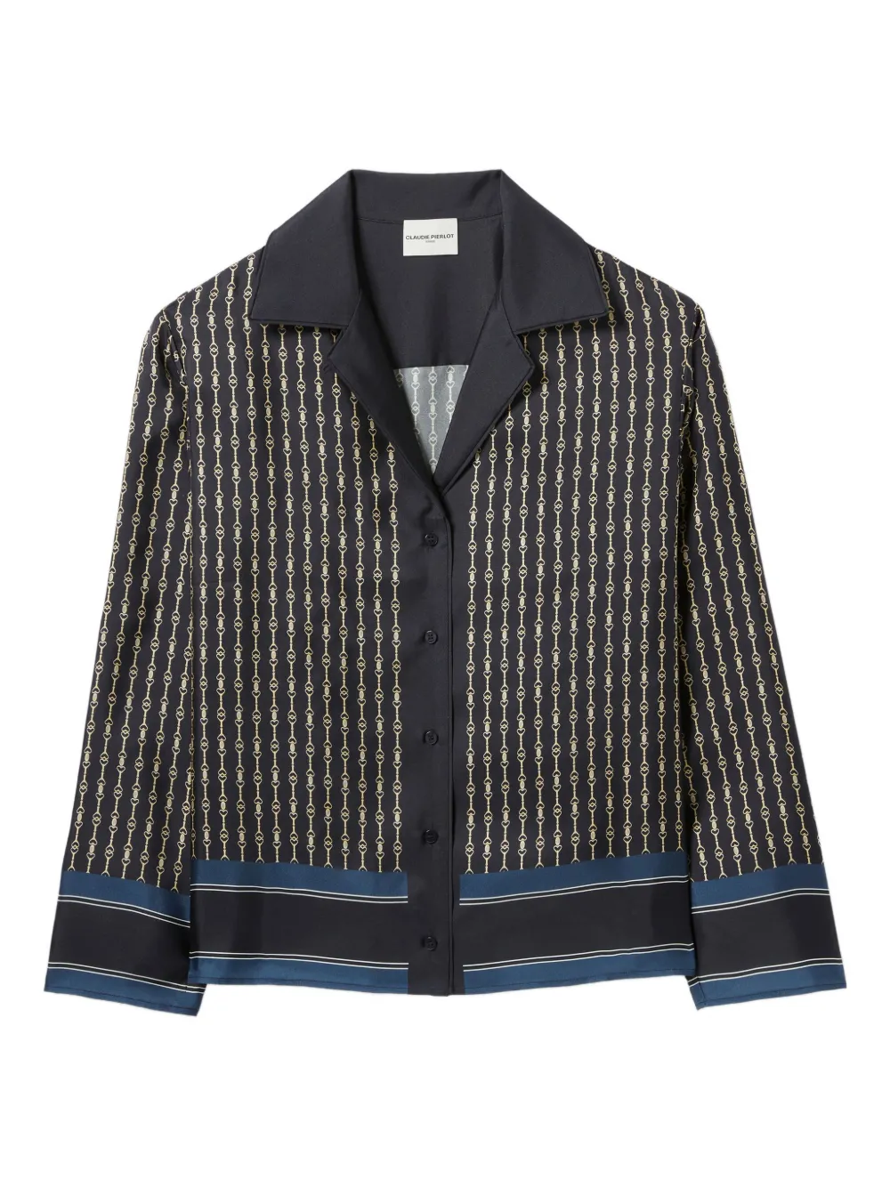 Шелковый топ с принтом Claudie Pierlot, синий
Шелковый топ с принтом Claudie Pierlot, синий