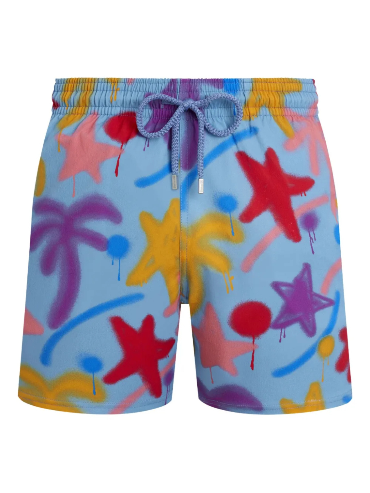 Vilebrequin плавки-шорты Spray Paint из коллаборации с Palm Angels, синий 
Vilebrequin плавки-шорты Spray Paint из коллаборации с Palm Angels, синий