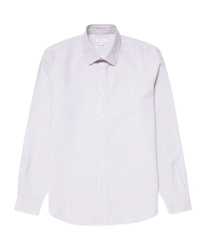 Оксфордская рубашка Sunspel, синий
Оксфордская рубашка Sunspel, синий