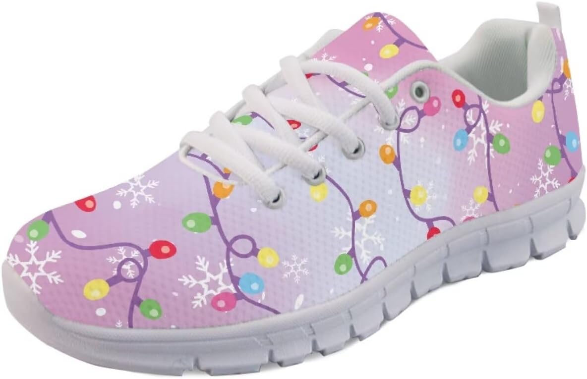 Кроссовки Forchrinse для женщин и мужчин, с шнуровкой, для бега, дышащие, с сеткой, на шнуровке, для прогулок и тенниса, Christmas Colorful Lights
Кроссовки Forchrinse для женщин и мужчин, с шнуровкой, для бега, дышащие, с сеткой, на шнуровке, для прогулок и тенниса, Christmas Colorful Lights