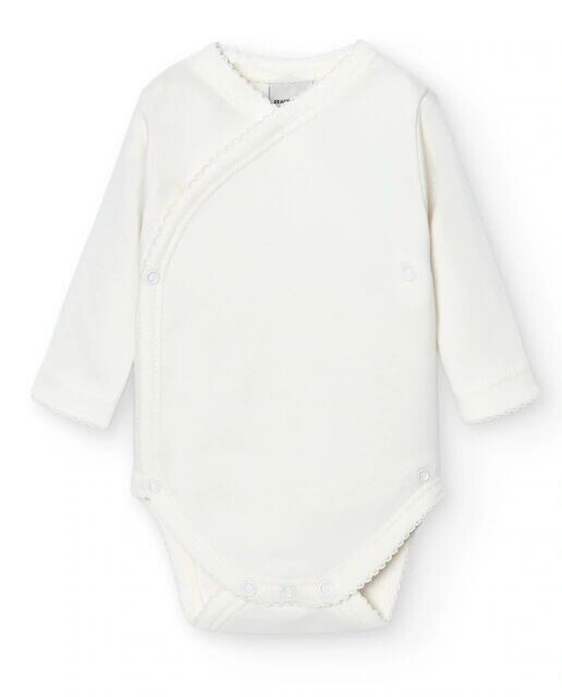 Набор из 2 базовых детских боди-перекрестков интерлок Babidú, бежевый 
Набор из 2 базовых детских боди-перекрестков интерлок Babidú, бежевый