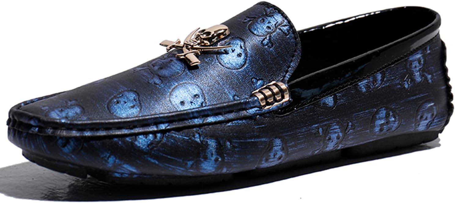 Мужские мокасины-лоферы Dacnakby, слипоны с узором черепа и металлическими украшениями, мягкая поддержка свода стопы, черные мужские лоферы-пенни
Мужские мокасины-лоферы Dacnakby, слипоны с узором черепа и металлическими украшениями, мягкая поддержка свода стопы, черные мужские лоферы-пенни