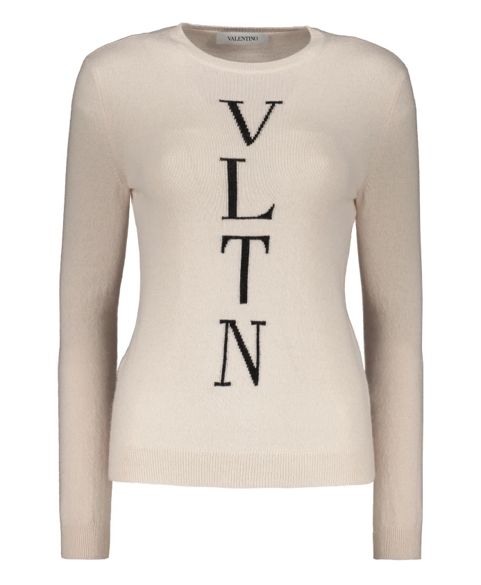 Свитер с длинными рукавами и круглым вырезом Valentino Garavani, бежевый
Свитер с длинными рукавами и круглым вырезом Valentino Garavani, бежевый