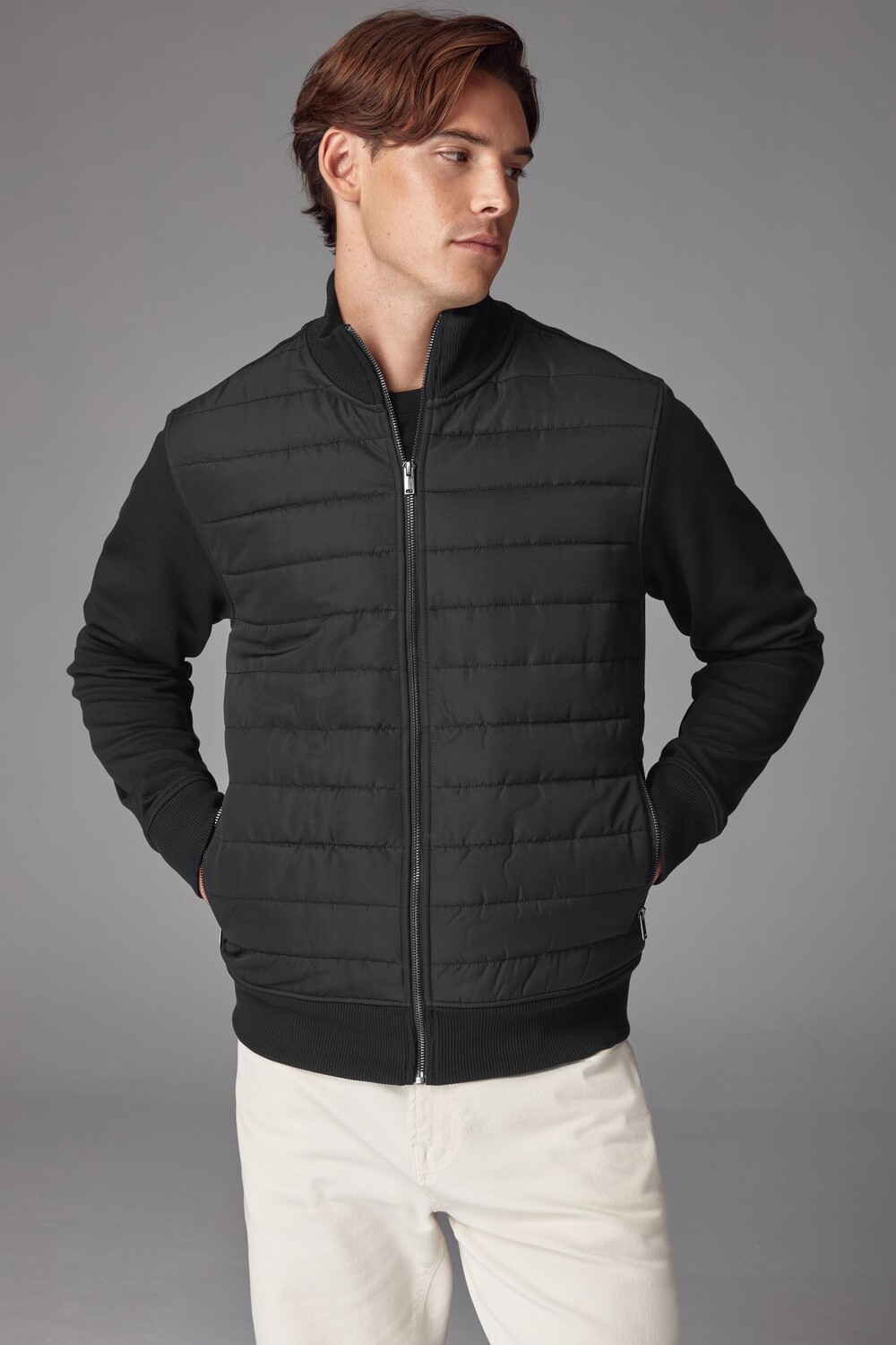 Куртка с гибридным воротником воронкой Next, черный
Куртка с гибридным воротником воронкой Next, черный