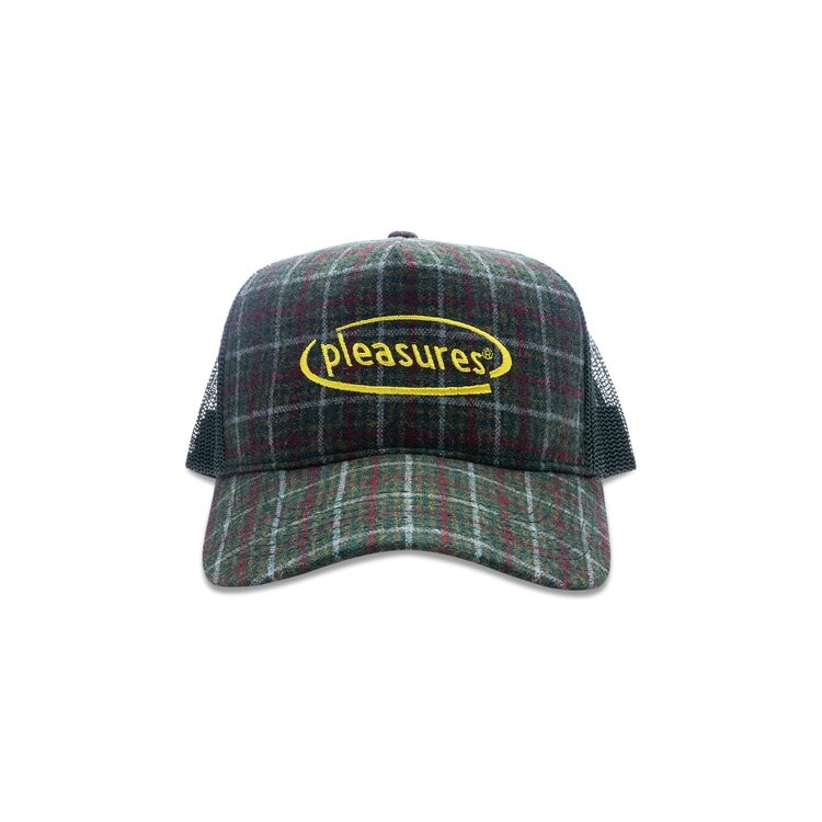 Бейсболка Pleasures Happier Plaid Trucker, зеленый 
Бейсболка Pleasures Happier Plaid Trucker, зеленый