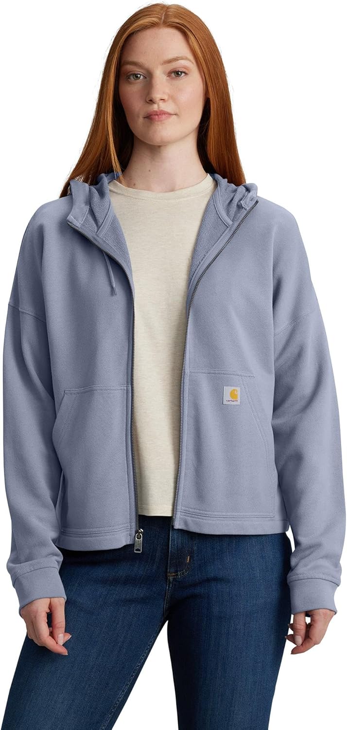 Carhartt Women's TENCEL Fiber Series Loose Fit Full-Zip Sweatshirt, Wisteria
Carhartt Women's TENCEL Fiber Series Loose Fit Full-Zip Sweatshirt, Wisteria