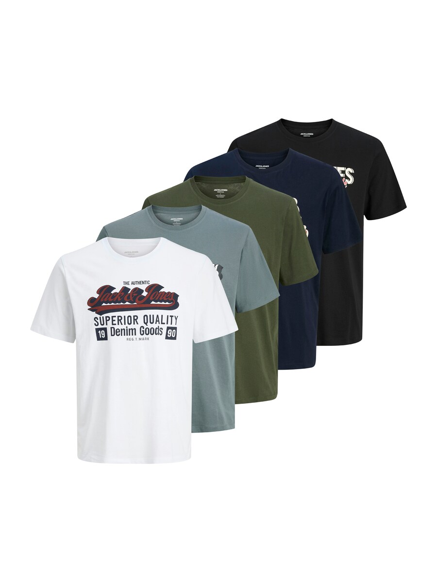 Футболка JACK & JONES JACK & JONES , marine blue/Grey/Olive/Black/White 
Футболка JACK & JONES JACK & JONES , marine blue/Grey/Olive/Black/White