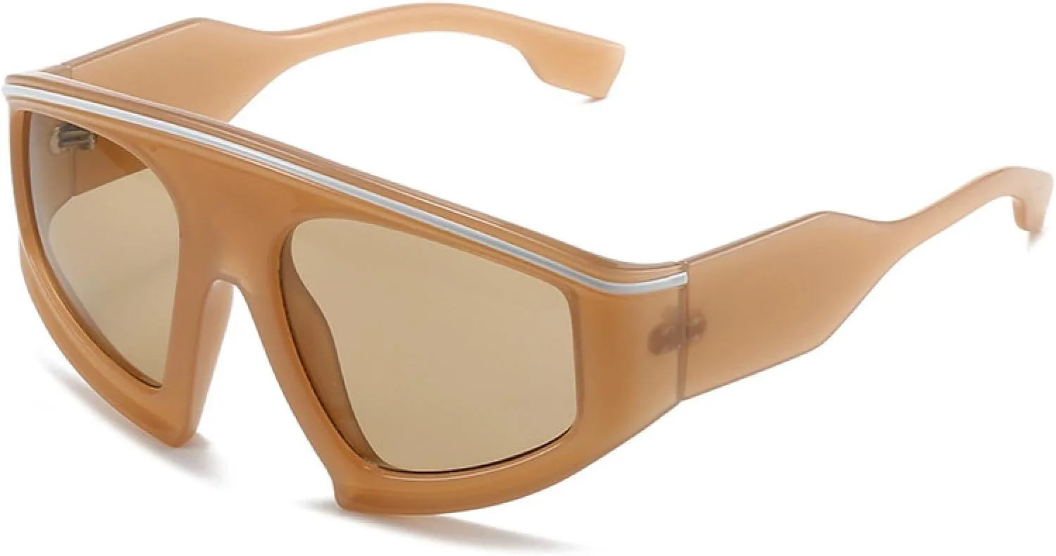 Модные цельные солнцезащитные очки для женщин и мужчин, с плоской верхней частью, роскошные, увеличенного размера, с защитой от УФ-излучения UV400 TVTBBVV, C2
Модные цельные солнцезащитные очки для женщин и мужчин, с плоской верхней частью, роскошные, увеличенного размера, с защитой от УФ-излучения UV400 TVTBBVV, C2