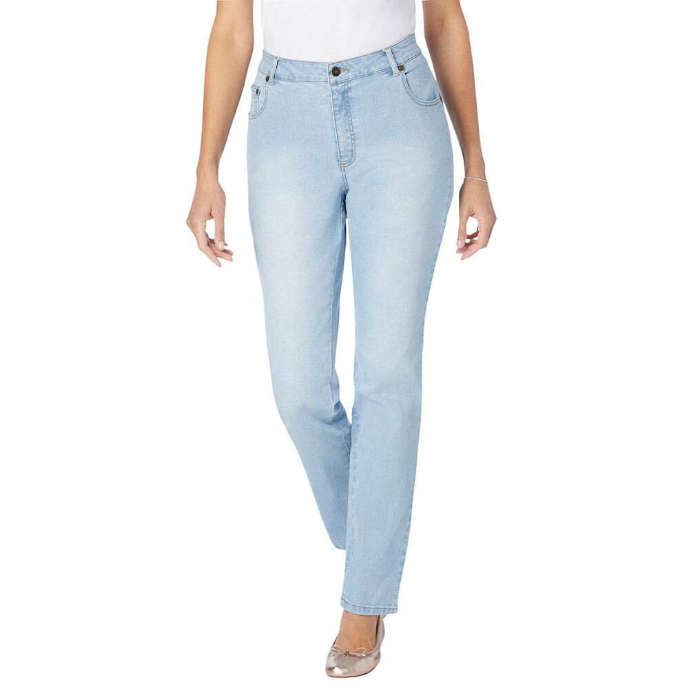 Женщина в женских эластичных джинсах прямого кроя больших размеров для высоких размеров Woman Within, цвет Light Wash Sanded
Женщина в женских эластичных джинсах прямого кроя больших размеров для высоких размеров Woman Within, цвет Light Wash Sanded