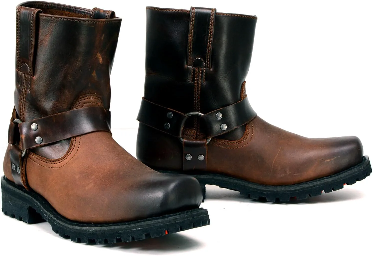 Мужские мотоботы Milwaukee Leather с ремнями - Классический байкерский стиль - Высококачественная кожа - Квадратный носок, коричневый
Мужские мотоботы Milwaukee Leather с ремнями - Классический байкерский стиль - Высококачественная кожа - Квадратный носок, коричневый