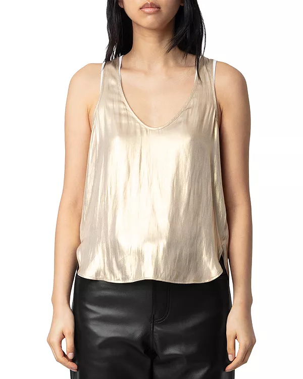 Атласный топ Тарис Zadig & Voltaire, золотой
Атласный топ Тарис Zadig & Voltaire, золотой