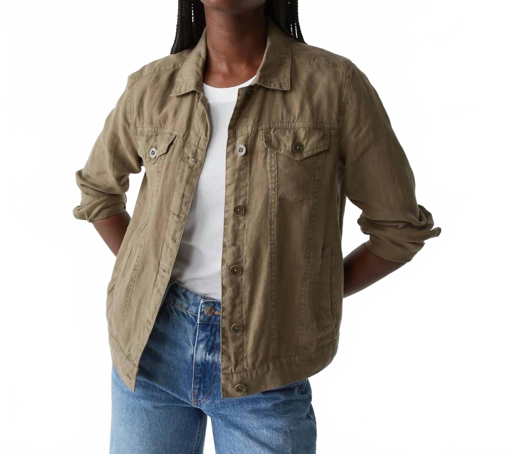 Льняная джинсовая куртка в камуфляже Michael Stars, Camo
Льняная джинсовая куртка в камуфляже Michael Stars, Camo