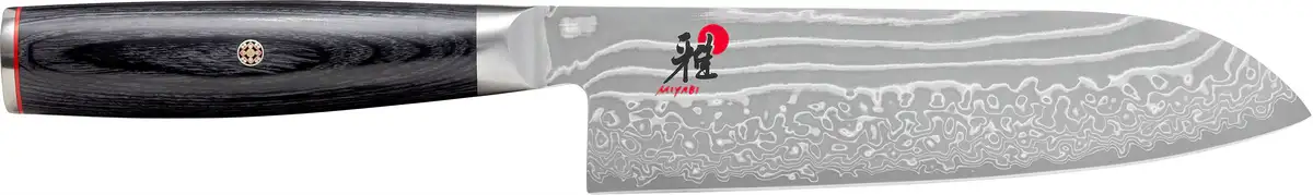Нож Zwilling Santoku "Miyabi 5000FCD Santoku", (1 шт.), длина клинка 18 см, лезвие FRIODUR ледяной закалки Общая длина 32,2 см, Длина клинка 18 см., черный
Нож Zwilling Santoku "Miyabi 5000FCD Santoku", (1 шт.), длина клинка 18 см, лезвие FRIODUR ледяной закалки Общая длина 32,2 см, Длина клинка 18 см., черный