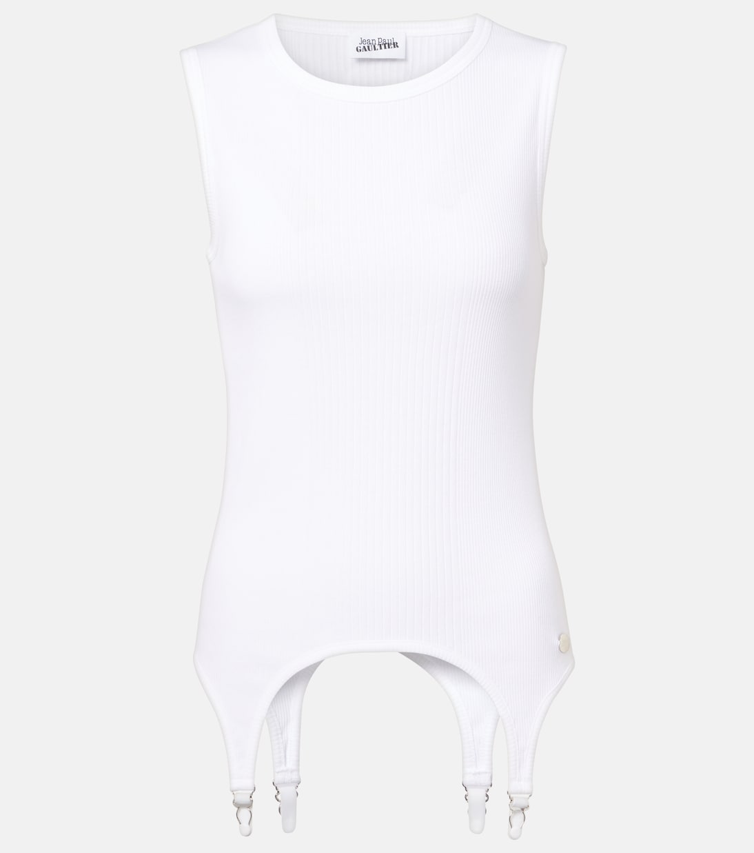 Майка из хлопкового джерси в рубчик Jean Paul Gaultier, белый
Майка из хлопкового джерси в рубчик Jean Paul Gaultier, белый