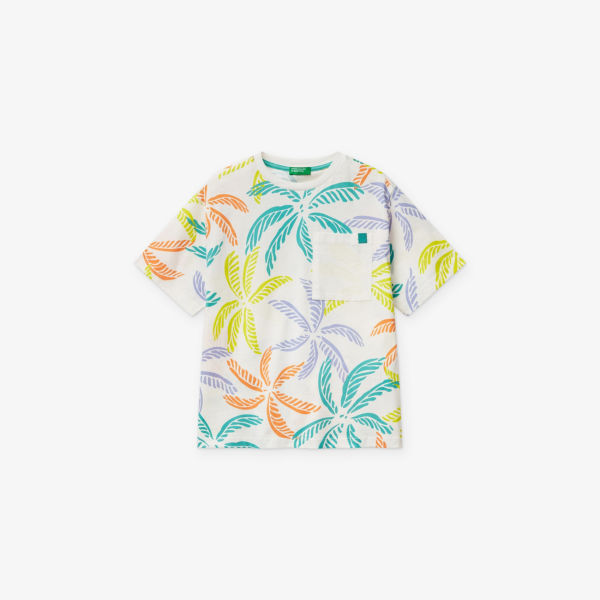 Футболка для детей Benetton с принтом в виде пальм, белый
Футболка для детей Benetton с принтом в виде пальм, белый