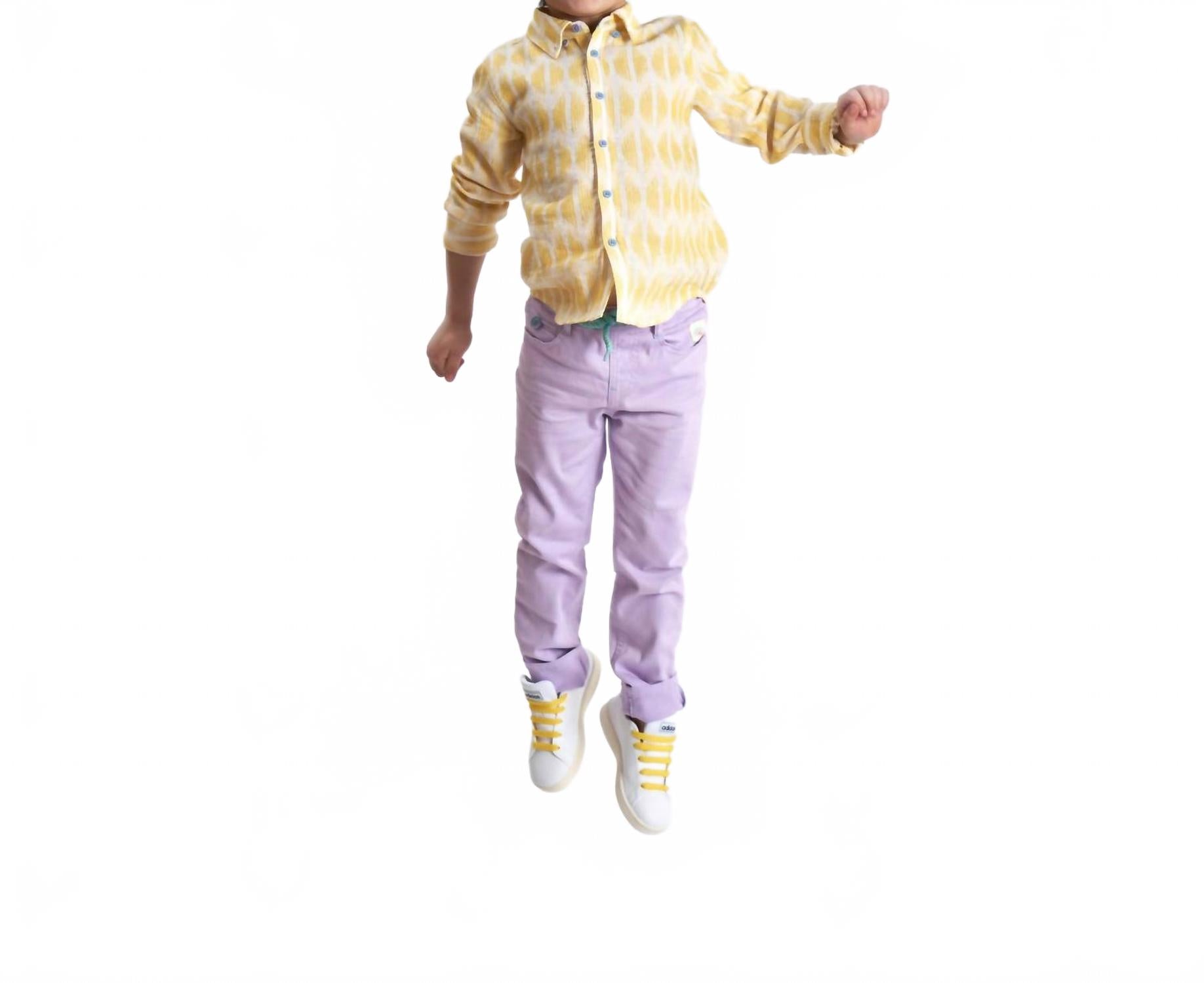 Мальчиковая желтая золотистая рубашка Sonny Side Up
Мальчиковая желтая золотистая рубашка Sonny Side Up