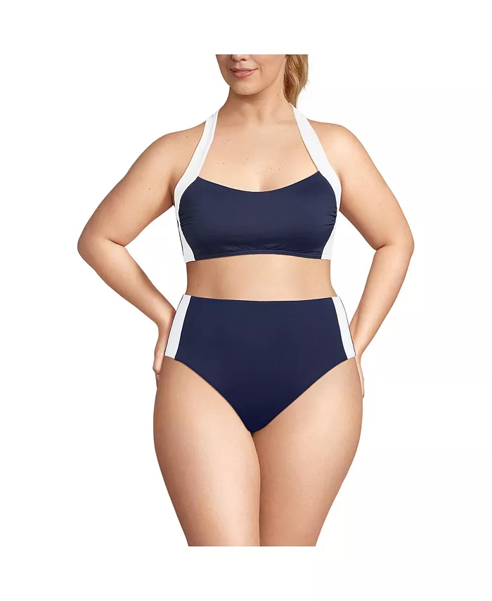 Женский бикини-топ с бретелькой через шею со швом Lands' End, синий
Женский бикини-топ с бретелькой через шею со швом Lands' End, синий