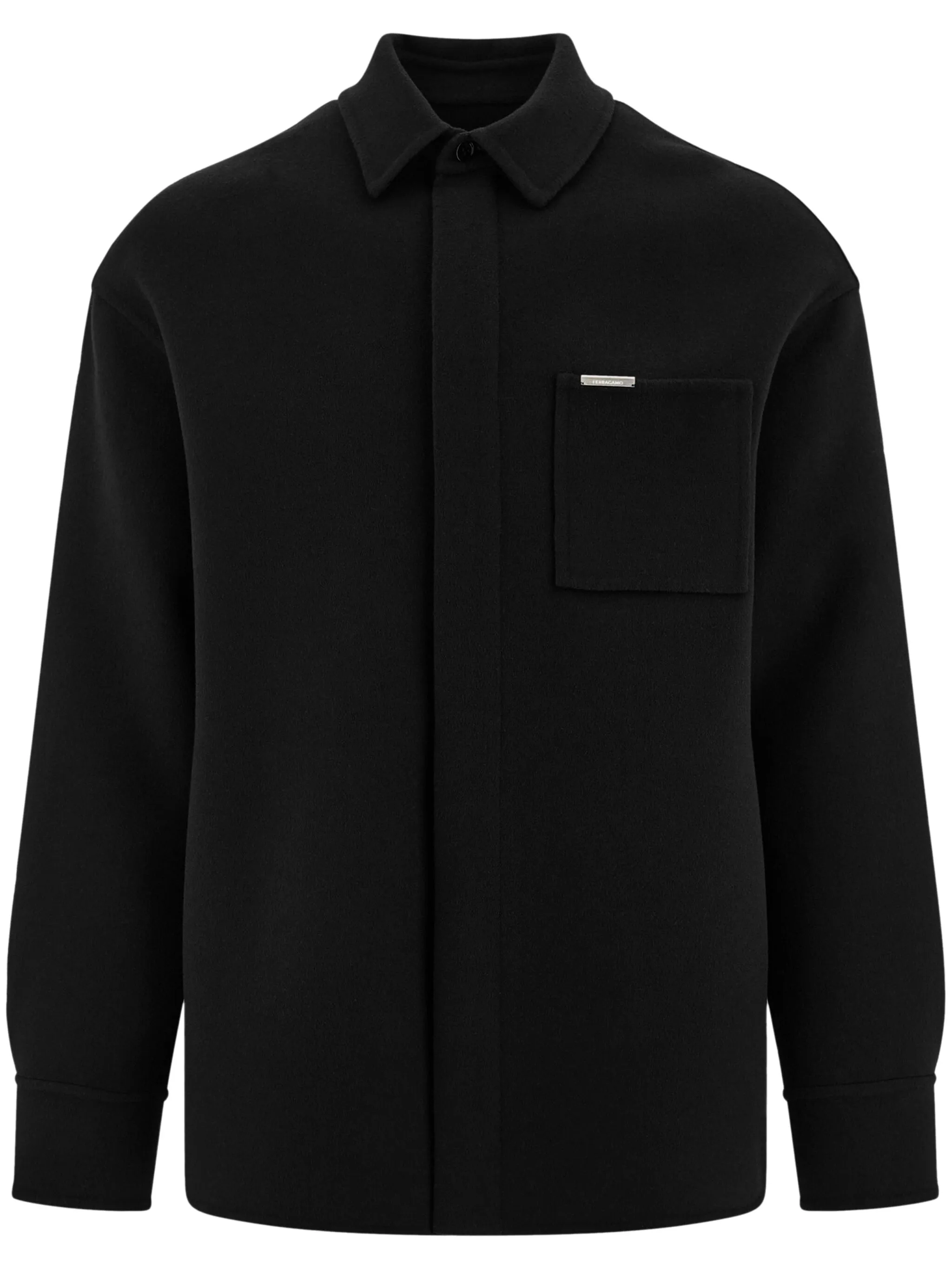 Куртка-рубашка с логотипом Ferragamo, черный
Куртка-рубашка с логотипом Ferragamo, черный