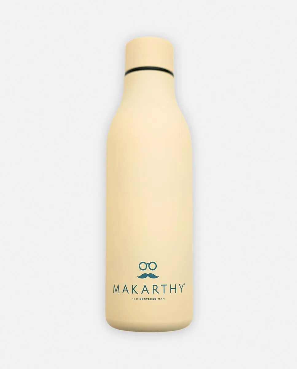 Бутылка для воды с логотипом Makarthy, кремовый 
Бутылка для воды с логотипом Makarthy, кремовый