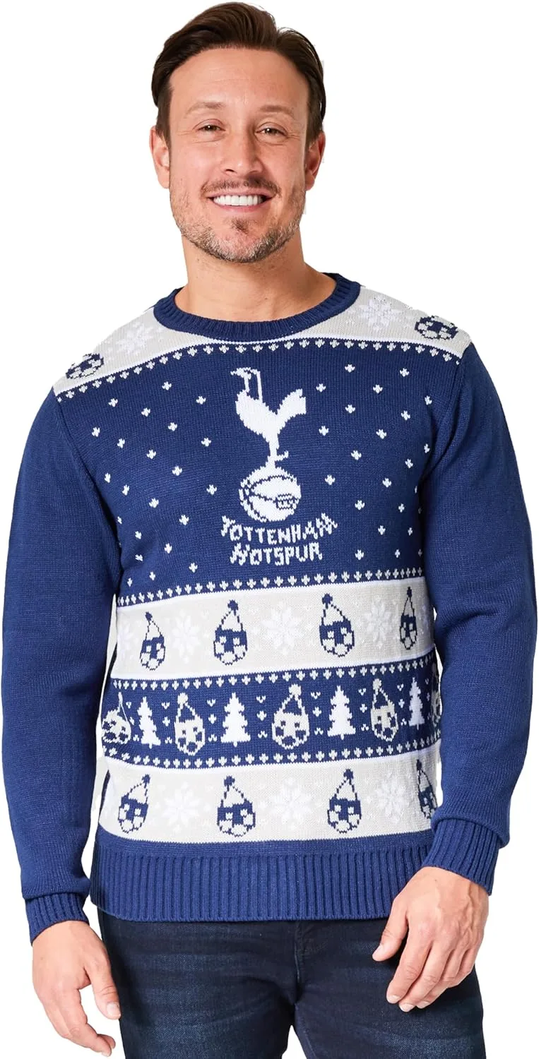 Свитер Tottenham Hotspur F.C. рождественский, мужской, с длинным рукавом, размеры M-3XL
Свитер Tottenham Hotspur F.C. рождественский, мужской, с длинным рукавом, размеры M-3XL