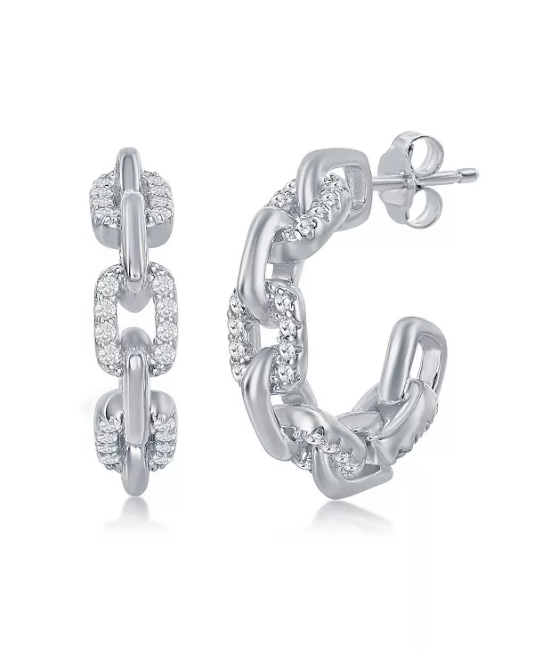 Серьги-Кольца с фианитами, 18 мм, из стерлингового серебра или позолоченные поверх стерлингового серебра Simona, silver
Серьги-Кольца с фианитами, 18 мм, из стерлингового серебра или позолоченные поверх стерлингового серебра Simona, silver