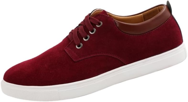 Мужские повседневные спортивные кроссовки большого размера на плоской подошве с верхом из полиуретана и противоскользящей резиновой подошвой, подходят для поездок на работу, активного отдыха и повседневного использования Clolinde, красный
Мужские повседневные спортивные кроссовки большого размера на плоской подошве с верхом из полиуретана и противоскользящей резиновой подошвой, подходят для поездок на работу, активного отдыха и повседневного использования Clolinde, красный