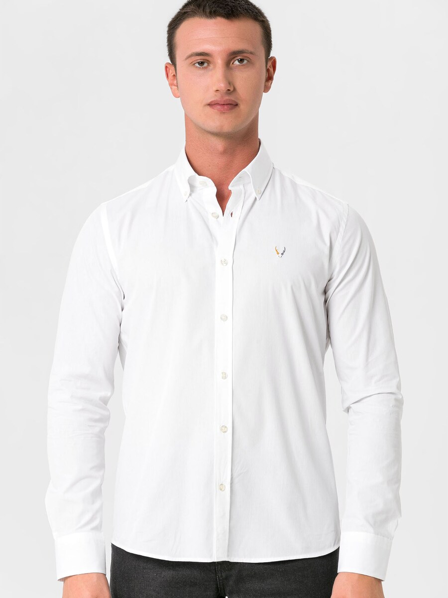 Приталенная рубашка на пуговицах By Diess Collection, белый
Приталенная рубашка на пуговицах By Diess Collection, белый