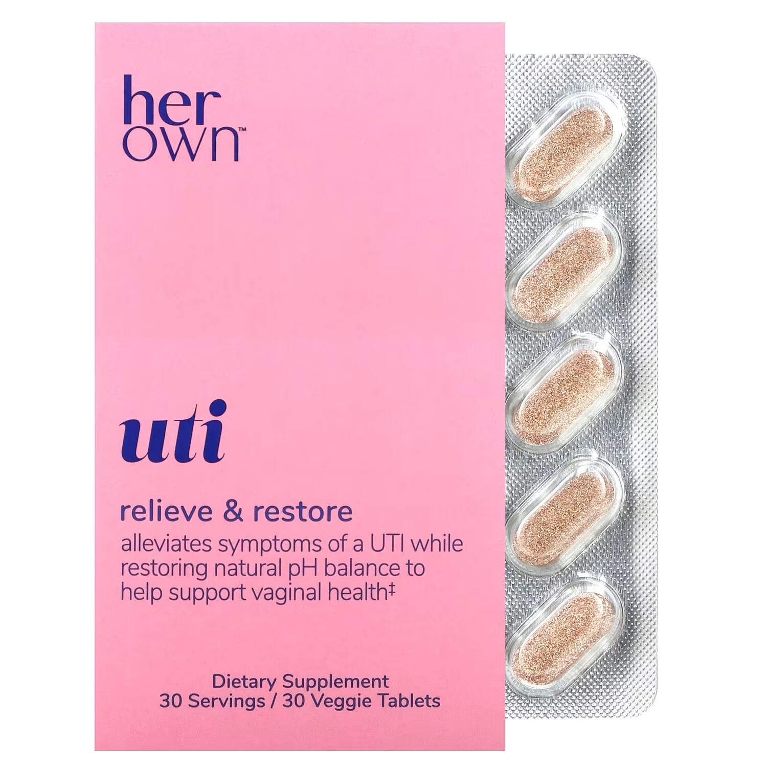 Добавка Her Own UTI, 30 таблеток
Добавка Her Own UTI, 30 таблеток