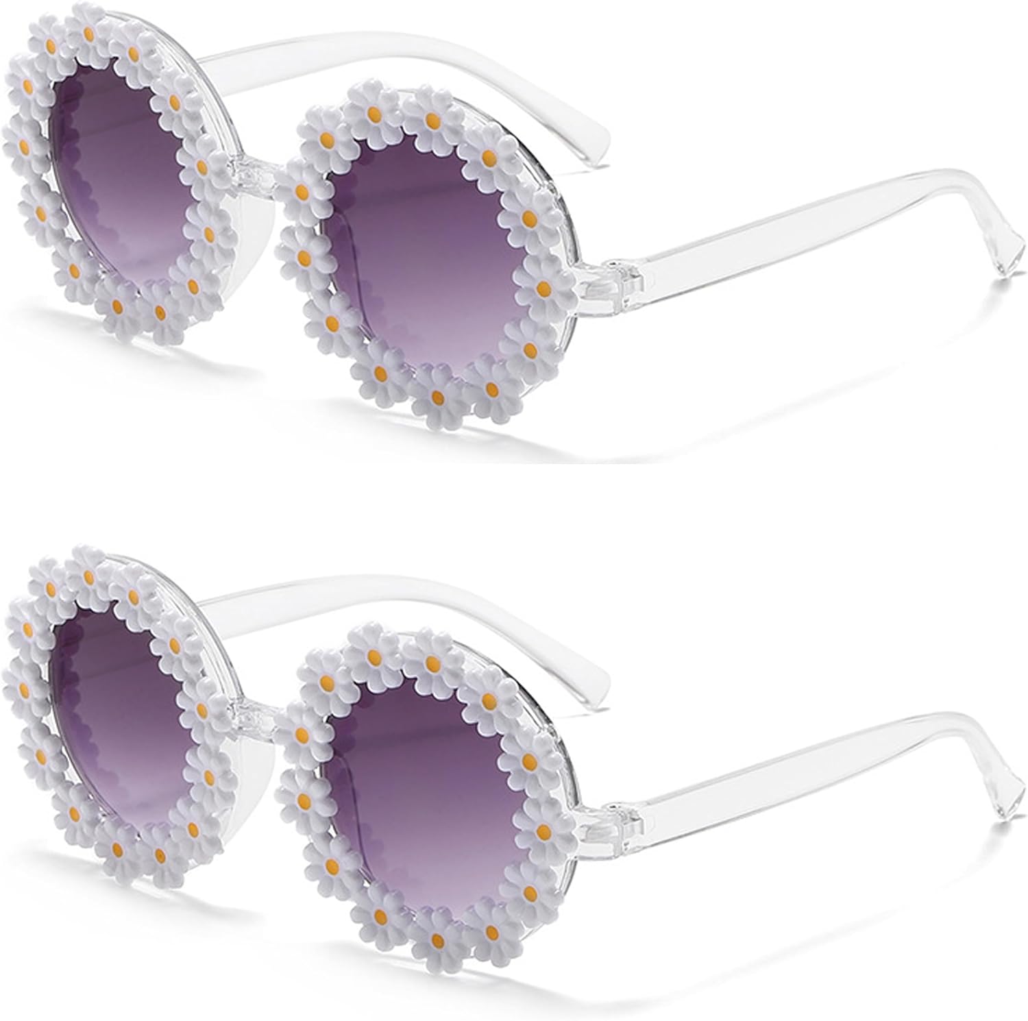 Круглые солнцезащитные очки в форме цветка для женщин, ретро-стиль, милые очки с ромашками, защита от УФ-излучения UV 400, очки в форме цветка для отдыха на природе и на пляже SJBNCai, White+white
Круглые солнцезащитные очки в форме цветка для женщин, ретро-стиль, милые очки с ромашками, защита от УФ-излучения UV 400, очки в форме цветка для отдыха на природе и на пляже SJBNCai, White+white