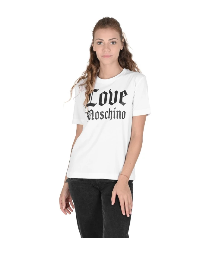 Футболка с готическим логотипом и коротким рукавом Love Moschino, белый
Футболка с готическим логотипом и коротким рукавом Love Moschino, белый