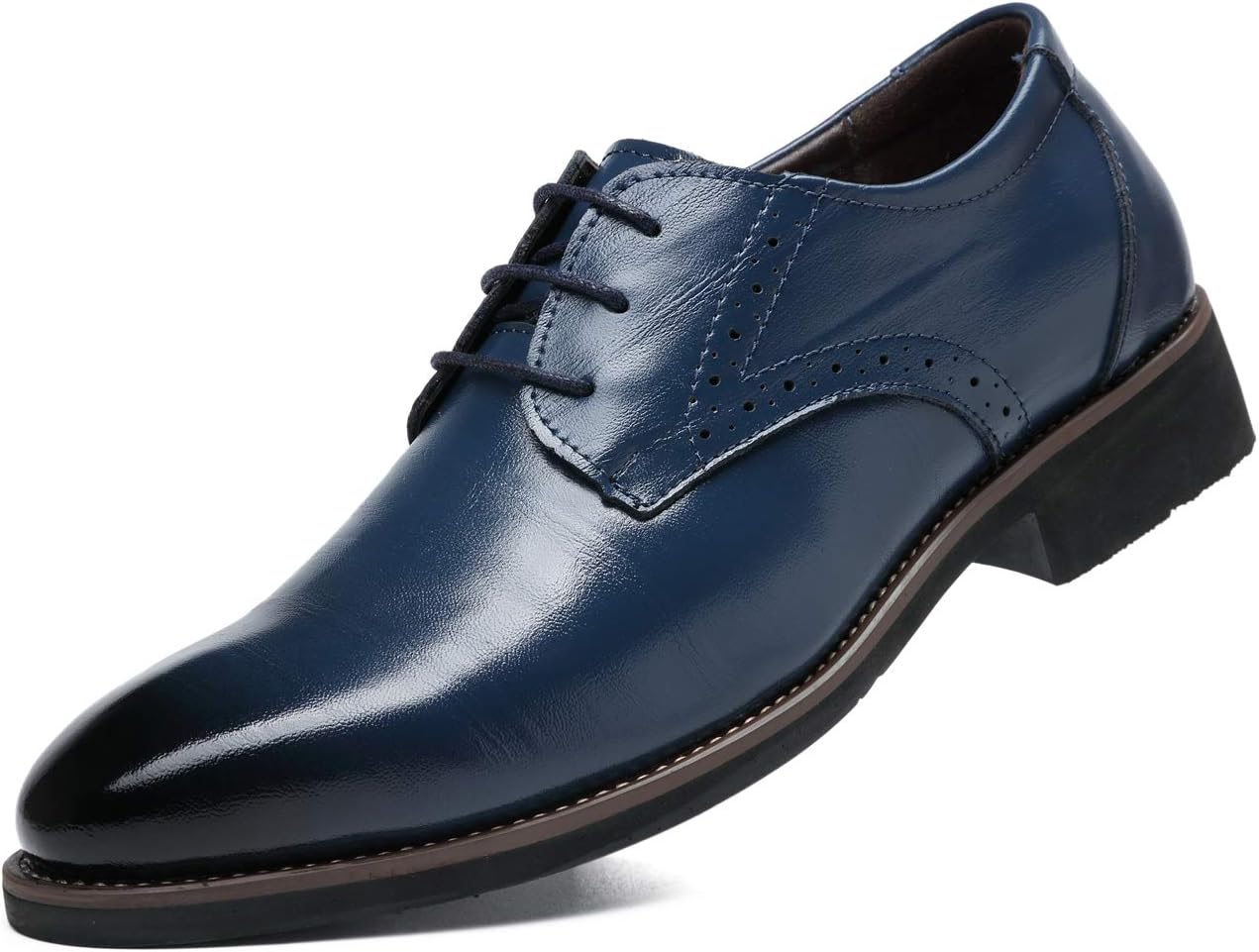 Мужские классические туфли Оксфорд из кожи на шнуровке, модные деловые и свадебные туфли Santimon, синий
Мужские классические туфли Оксфорд из кожи на шнуровке, модные деловые и свадебные туфли Santimon, синий