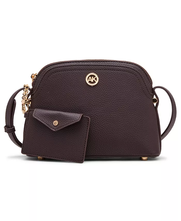 Кросс-боди Dome Zip Top с отстегивающимся картхолдером Anne Klein, коричневый
Кросс-боди Dome Zip Top с отстегивающимся картхолдером Anne Klein, коричневый