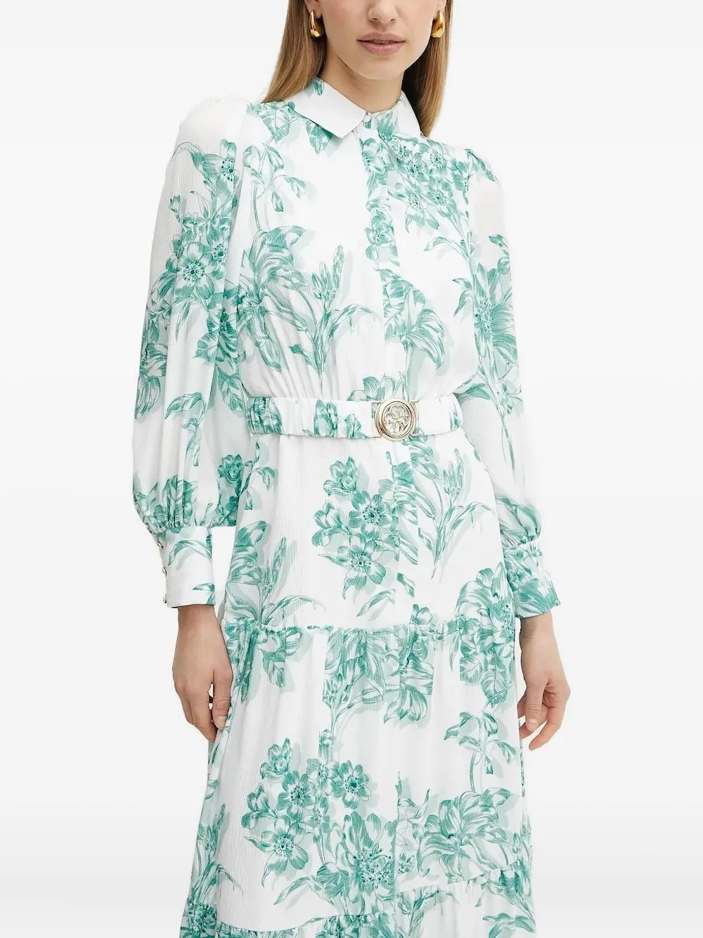 Платье миди с поясом и цветочным принтом GUESS USA, белый
Платье миди с поясом и цветочным принтом GUESS USA, белый