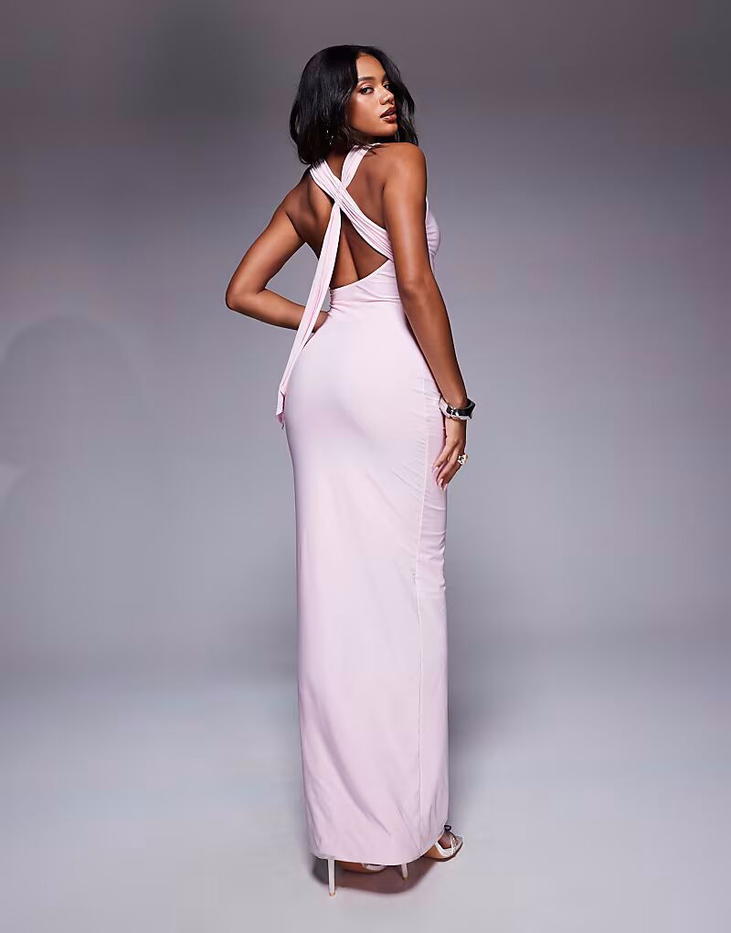 Платье макси Fashionkilla с двойной скульптурной отделкой и драпировкой на открытой спине нежно-розового цвета
Платье макси Fashionkilla с двойной скульптурной отделкой и драпировкой на открытой спине нежно-розового цвета