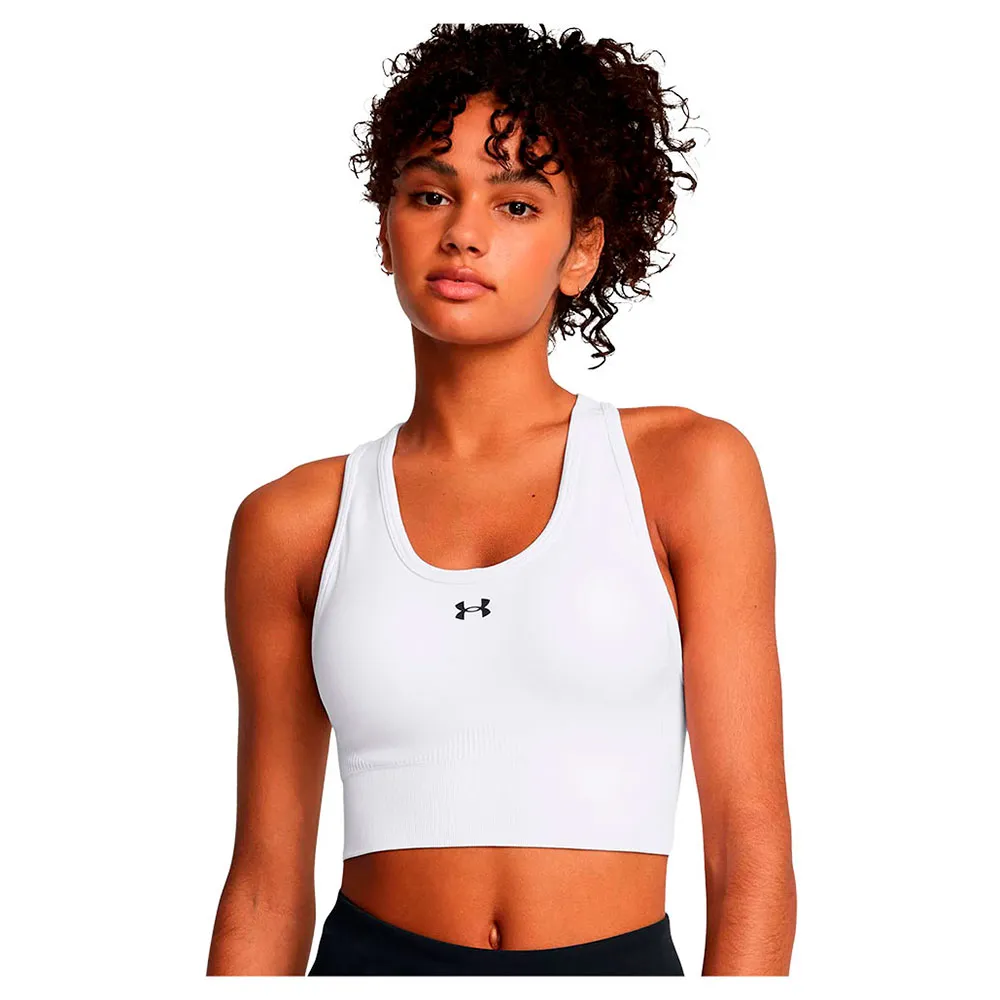Спортивный топ Under Armour Vanish Seamless medium support, белый 
Спортивный топ Under Armour Vanish Seamless medium support, белый