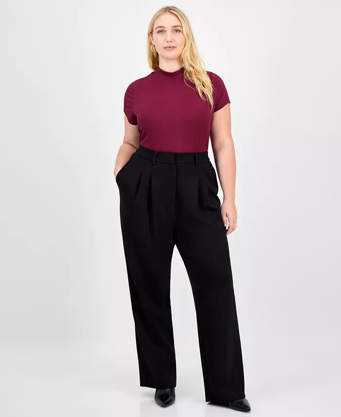 Модные плюсовые скуба брюки с широкими штанинами Bar Iii, черный
Модные плюсовые скуба брюки с широкими штанинами Bar Iii, черный