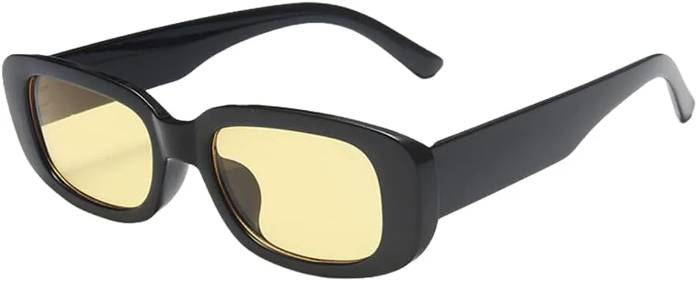 Женские солнцезащитные очки класса люкс для путешествий, маленькие прямоугольные, модные винтажные очки с защитой от УФ-излучения UV400 TVTBBVV, Blackyellow
Женские солнцезащитные очки класса люкс для путешествий, маленькие прямоугольные, модные винтажные очки с защитой от УФ-излучения UV400 TVTBBVV, Blackyellow